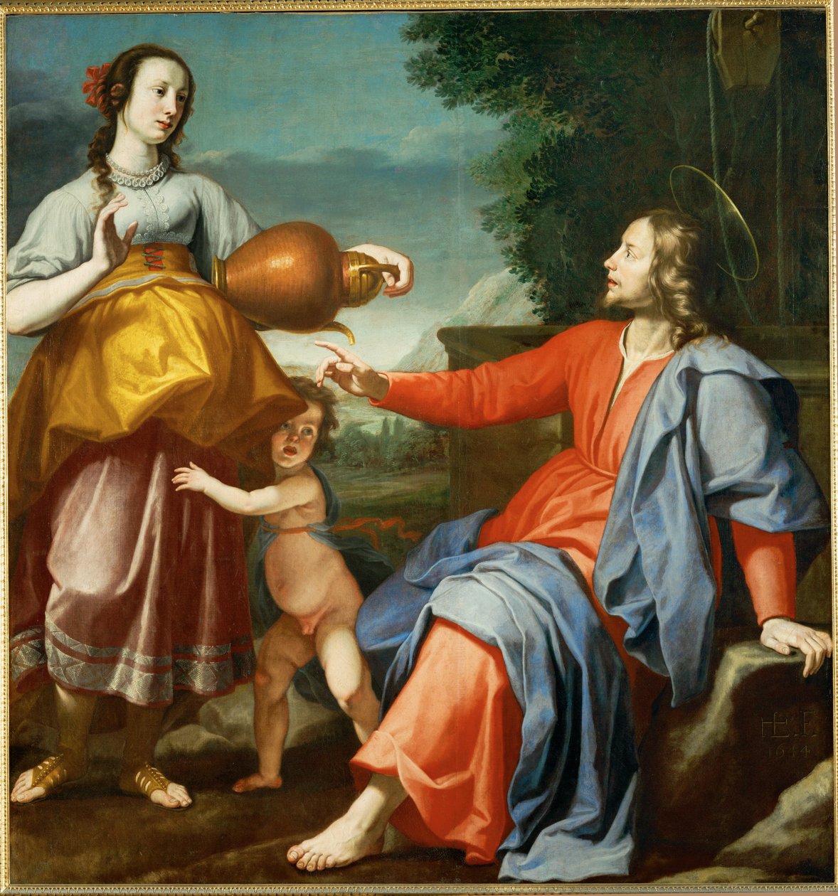 Christ and the Samaritan Woman at the Well by Lorenzo Lippi