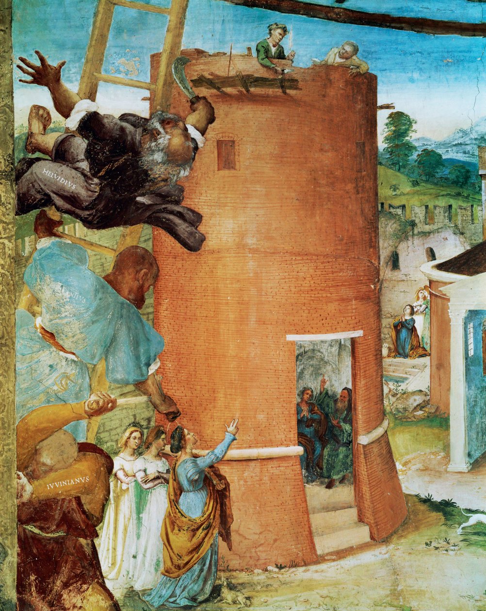 Left Side of the Capella Suardi, Church Santa Barbara in Bergamo by Lorenzo Lotto