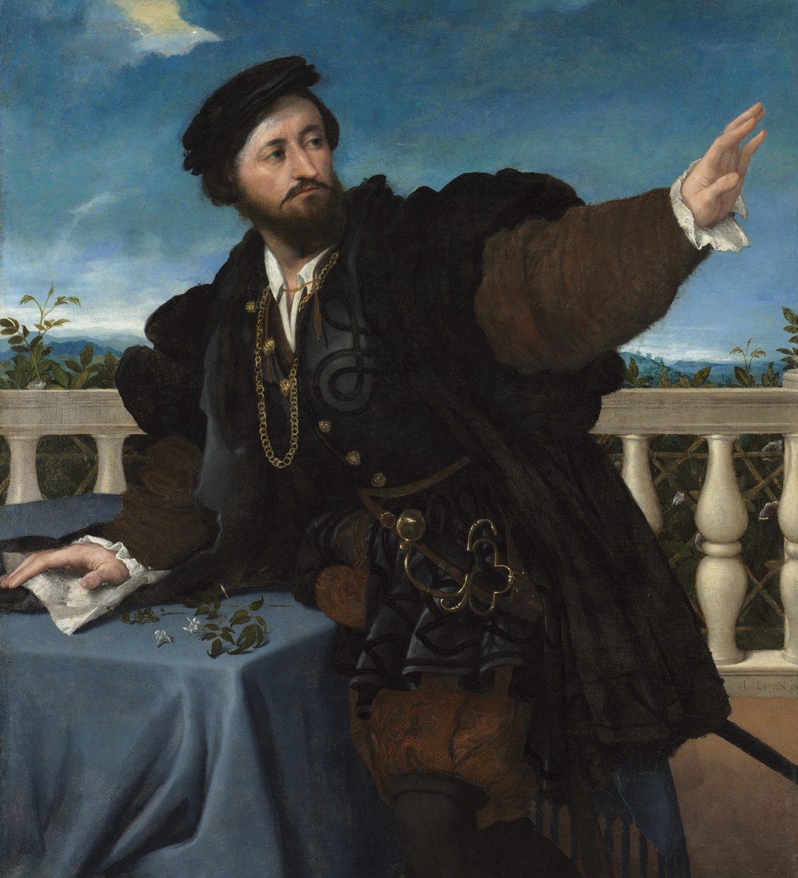 Portrait of a Man, Possibly Girolamo Rosati by Lorenzo Lotto