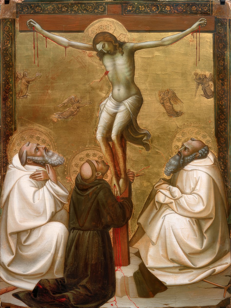 Christ on the Cross with Saints Benedict, Francis, and Romuald by Lorenzo Monaco