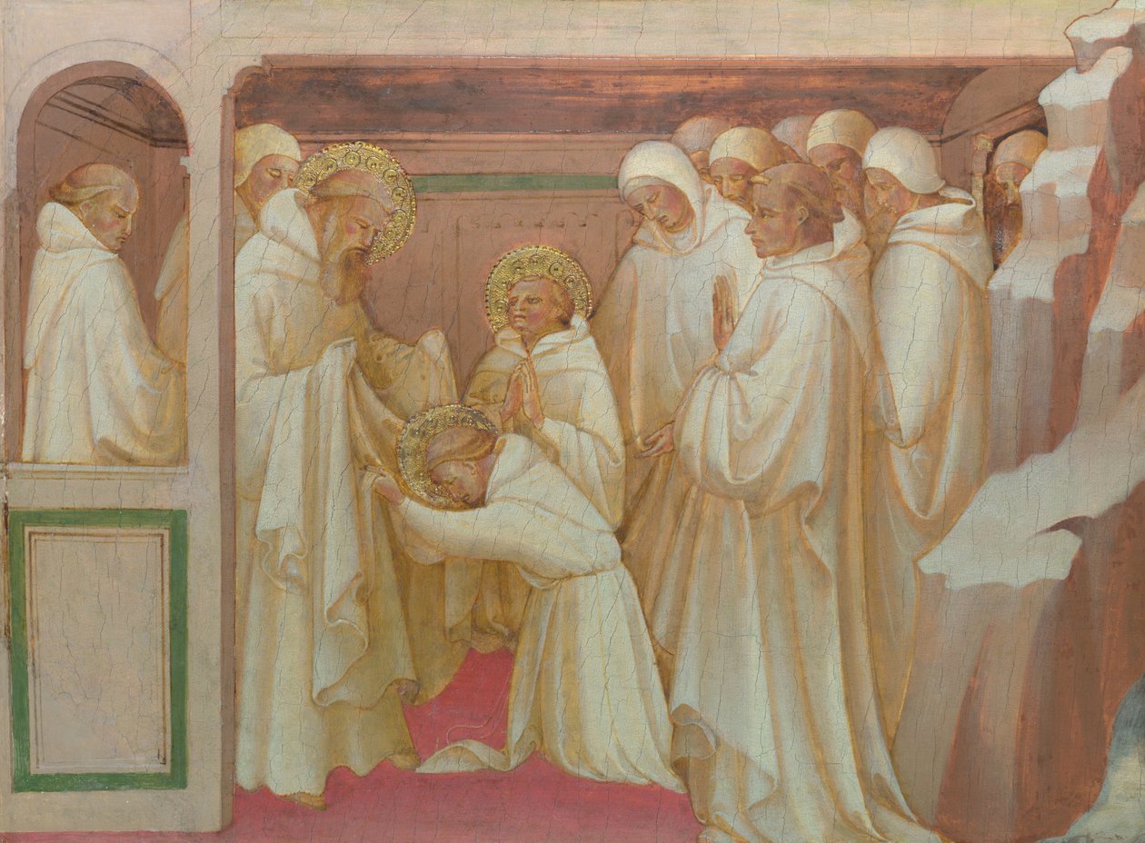 Saint Benedict Admitting Saints into the Order by Lorenzo Monaco