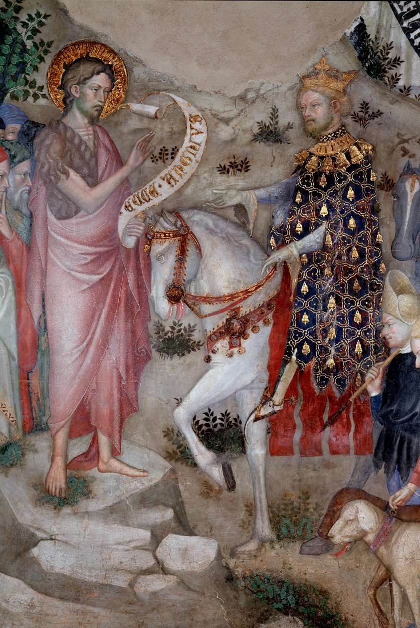 Predication of Saint John the Baptist (detail) by Lorenzo Salimbeni
