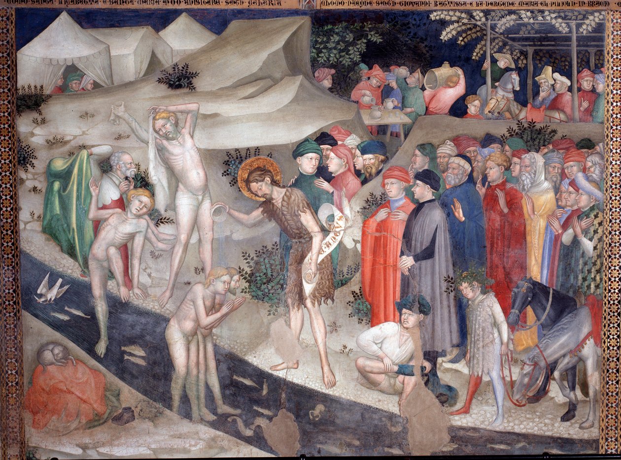 Saint John the Baptist Baptizing the Neophytes on the Jordan River Bank by Lorenzo Salimbeni