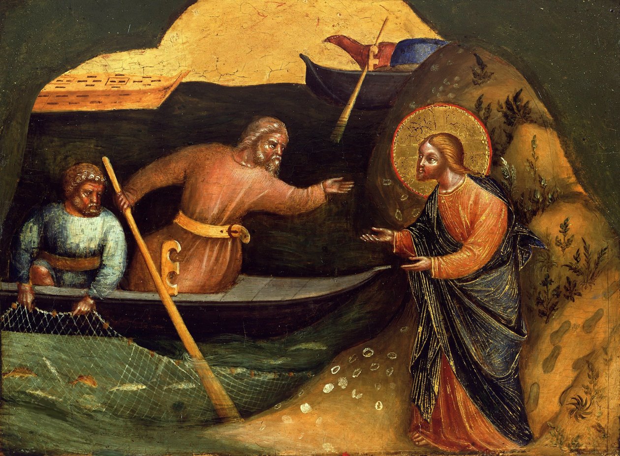 Calling of the Apostles Peter and Andrew (Detail), ca. 1370 by Lorenzo Veneziano