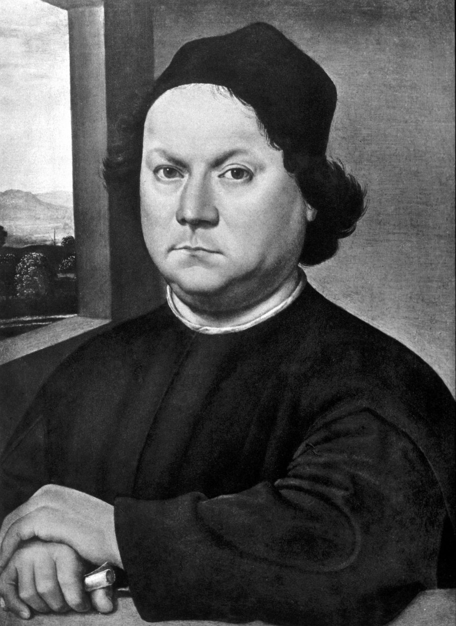 Portrait of Andrea del Verrocchio by Lorenzo di Credi by Lorenzo di Credi