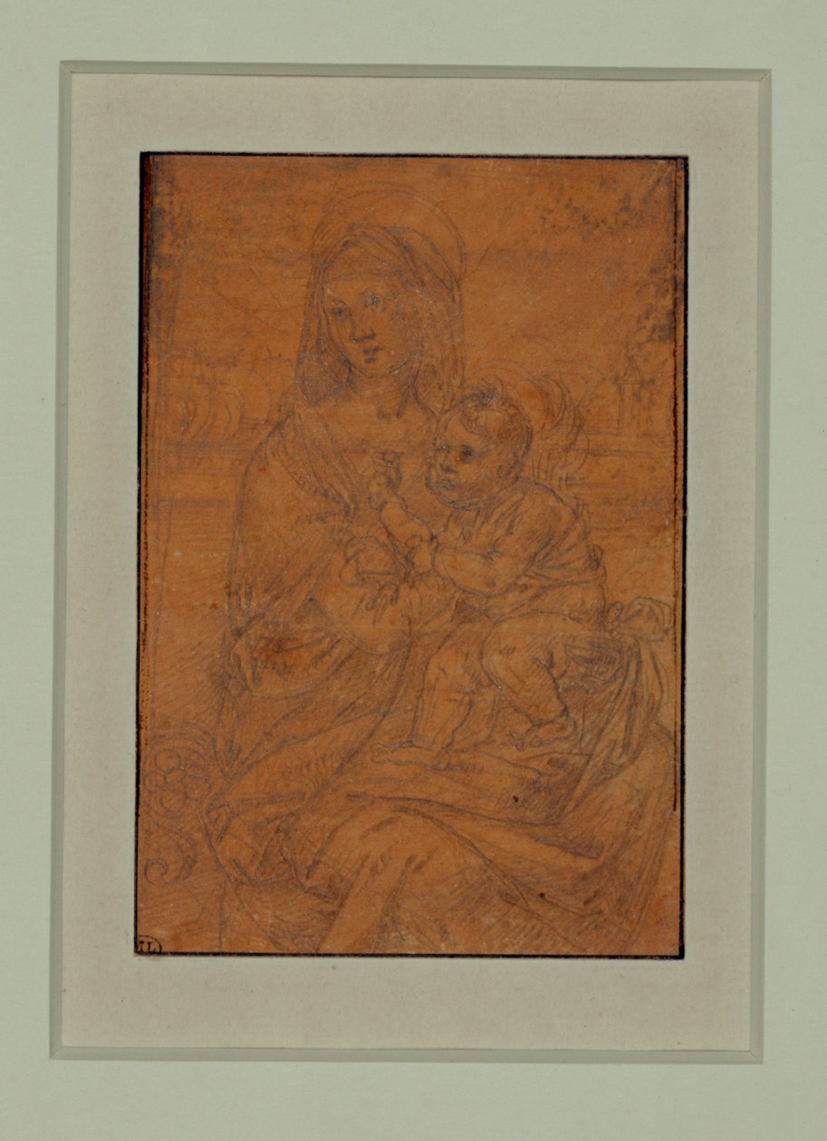 Sitting Child, Naked, Turned Towards the Left by Lorenzo di Credi