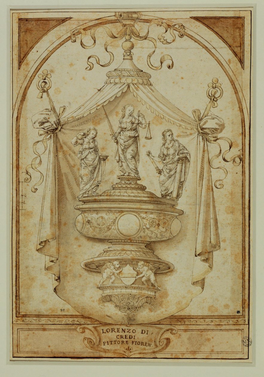 Study for a Funeral Monument by Lorenzo di Credi