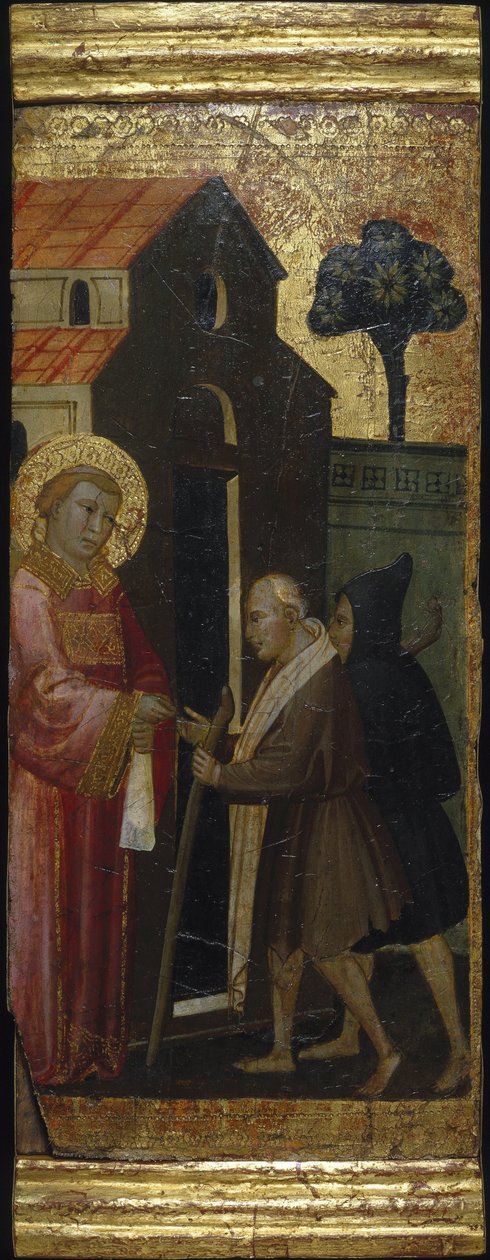 Saint Lawrence Distributing Alms to the Poor. Scenes from the Life of Saint Lawrence by Lorenzo di Niccolò