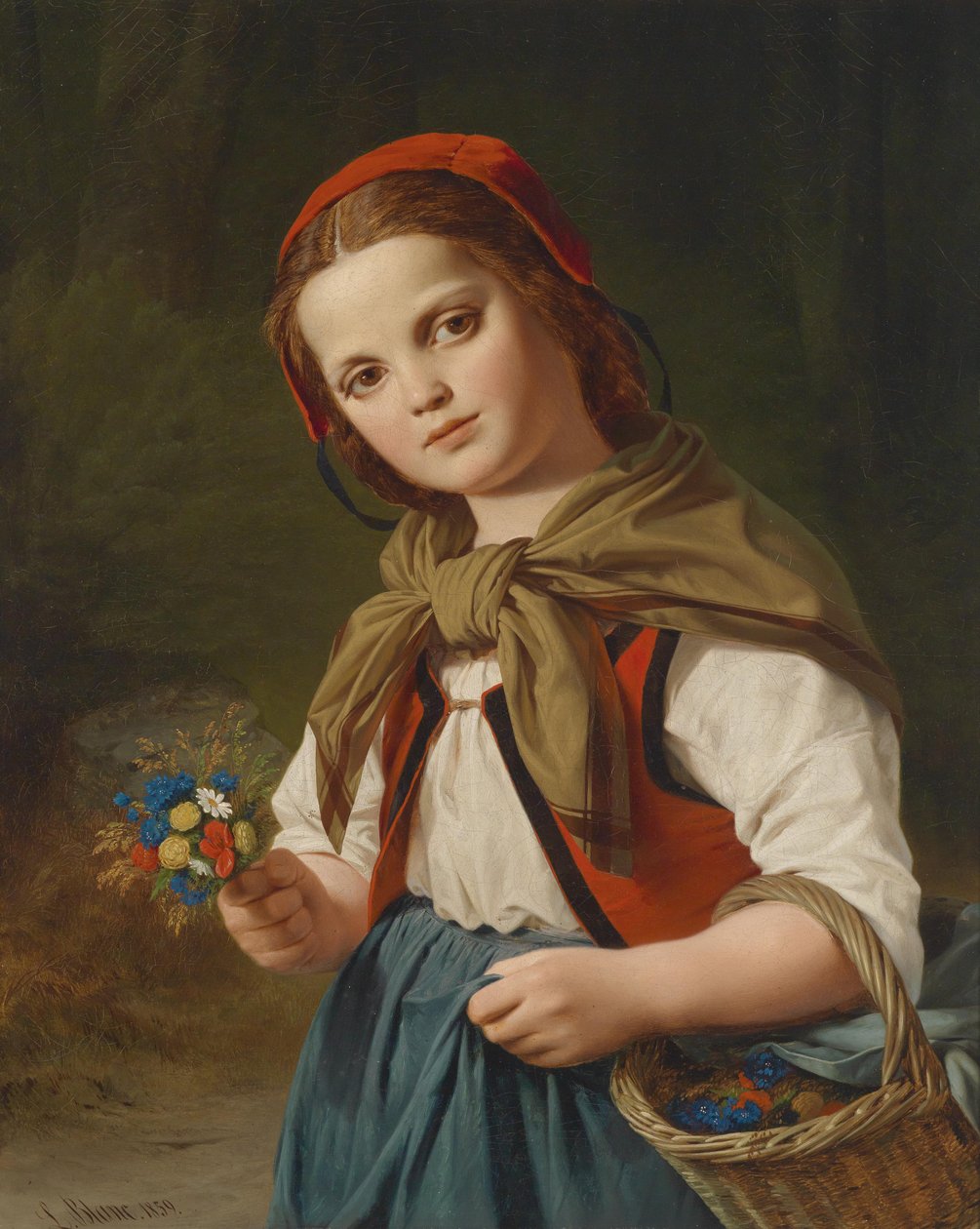 Flower Girl (Little Red Riding Hood) by Louis Ammy Blanc