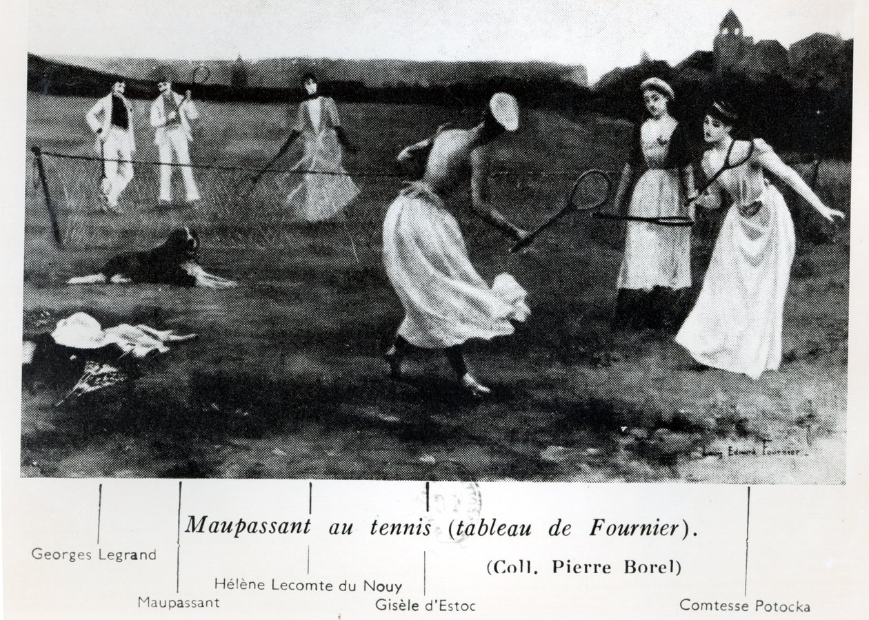 Guy de Maupassant Playing Tennis, from 