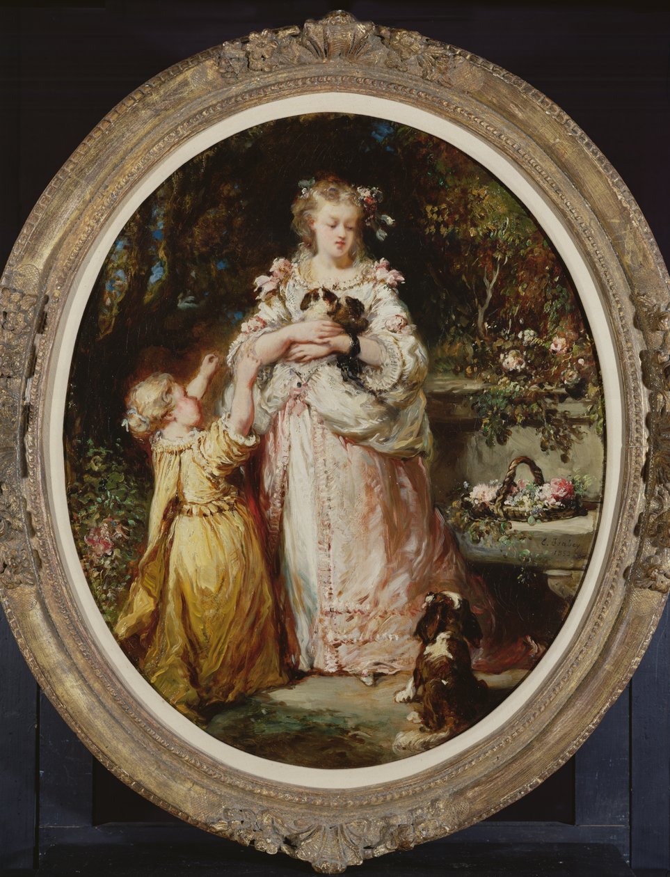 The New Litter, 1852 by Eugene Isabey