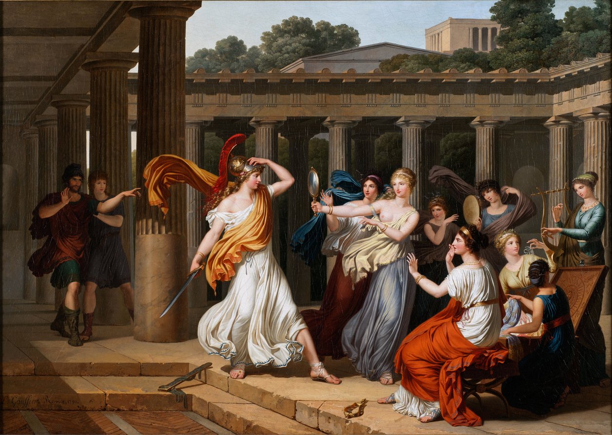Odysseus Recognizes Achilles Amongst the Daughters of Lycomedes by Louis Gauffier