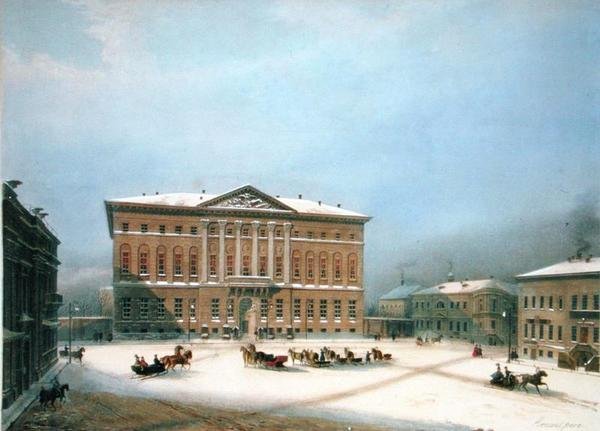 House of the Governor General in Moscow, 1840s by Louis Jules Arnout