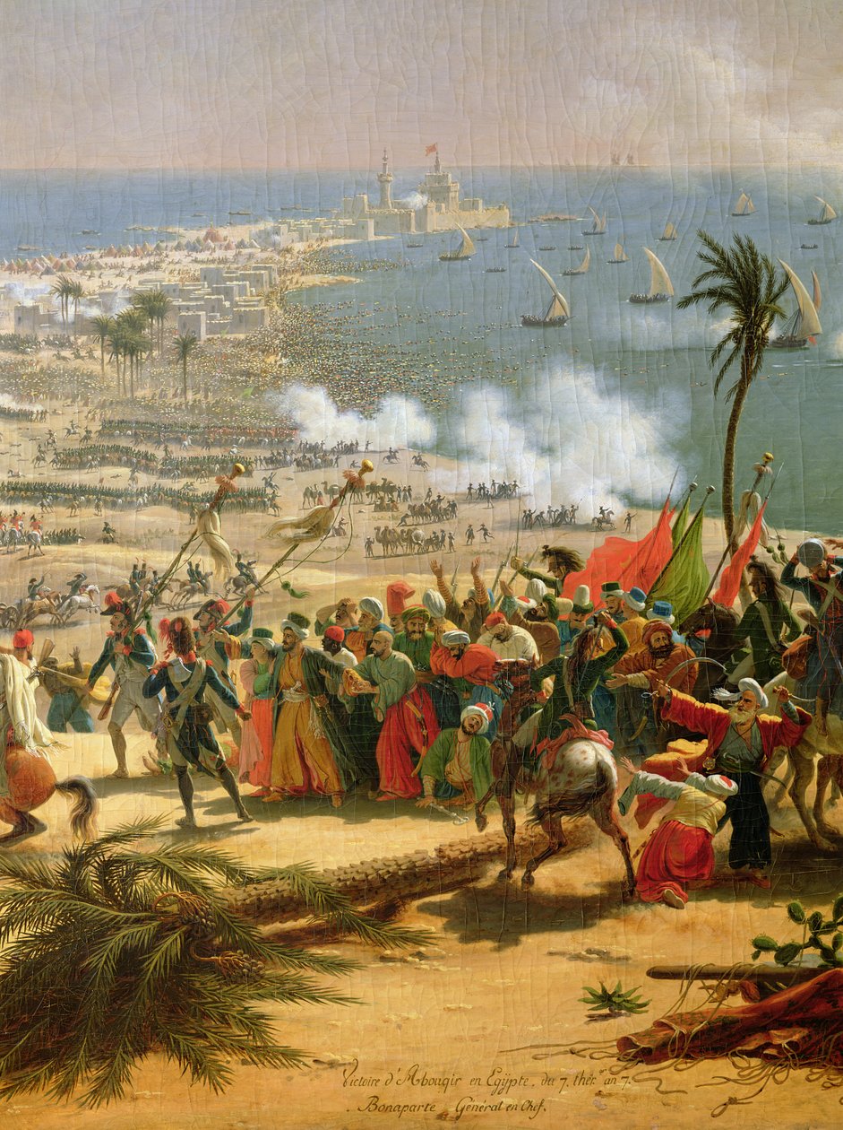 The Battle of Aboukir, 25th July 1799 by Louis Lejeune