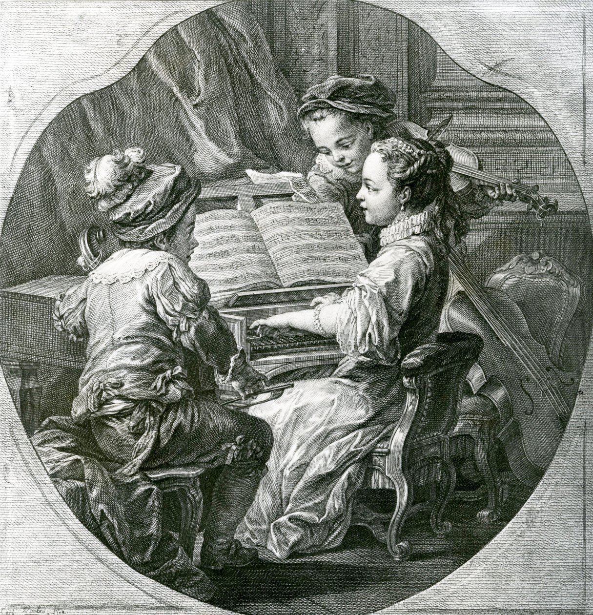 An allegory of Music, La Musique, 1756 by Louis Michel van Loo
