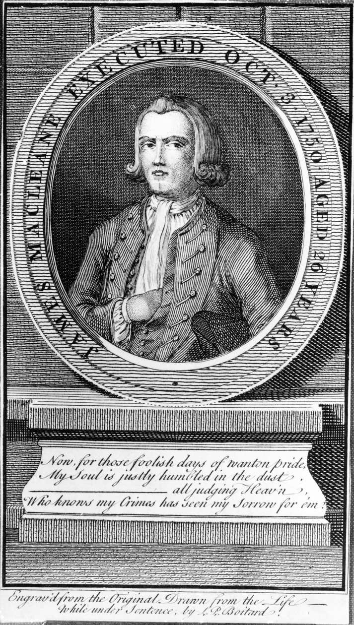 James Macleane Executed Oct. 3 1750 Aged 26 Years by Louis Philippe Boitard