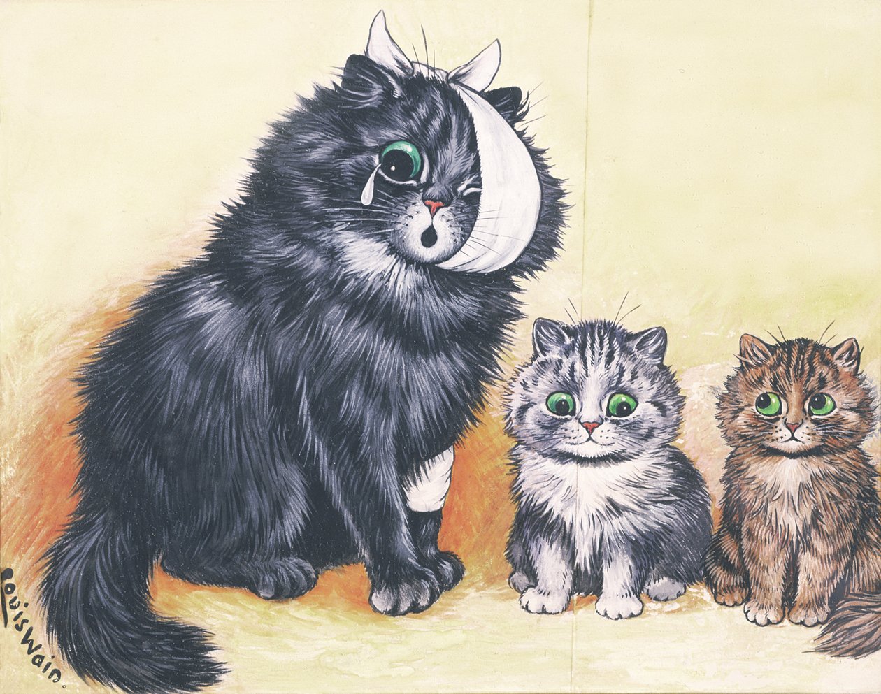 Cat-astrophe! by Louis Wain