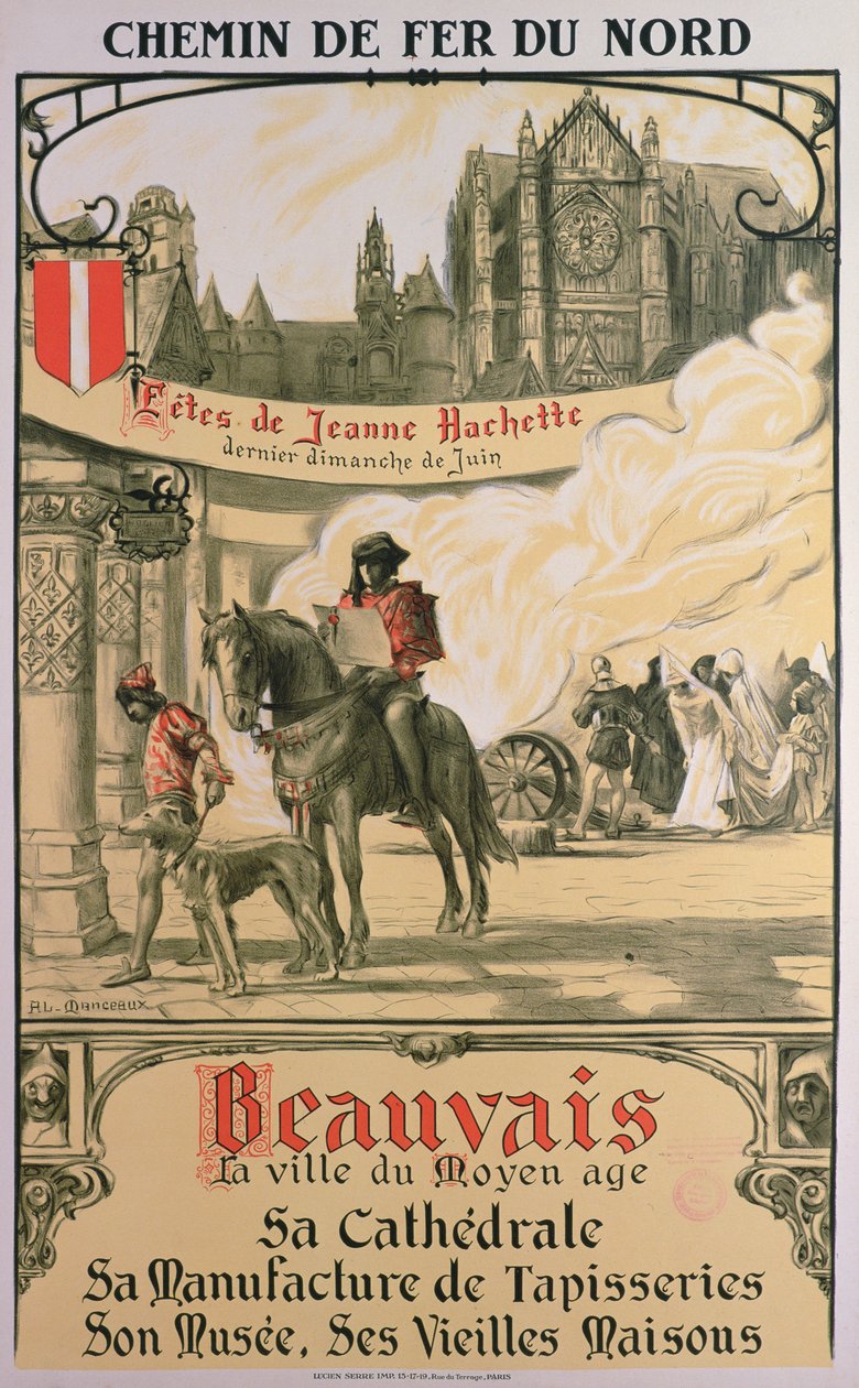 Beauvais - The Town of the Middle Ages by Louis Antoine Manceaux