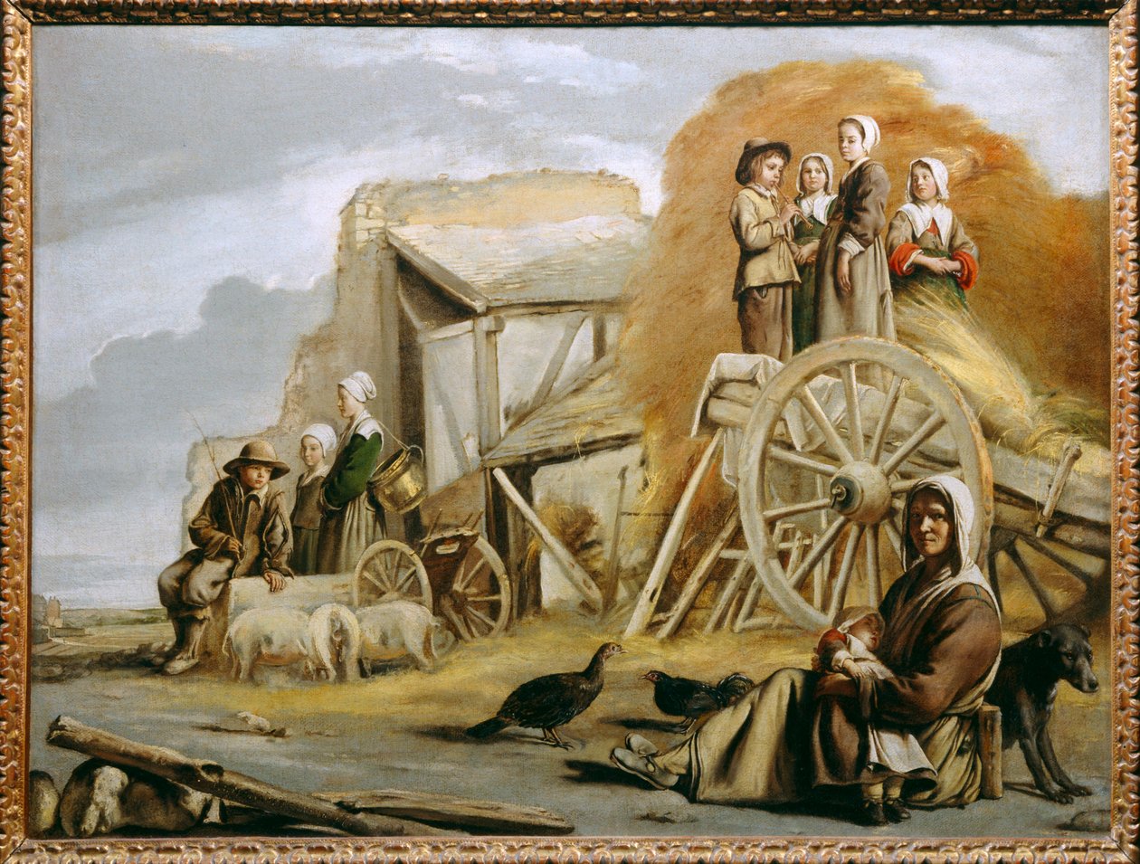 The Haycart by Louis (attr. to) Le Nain