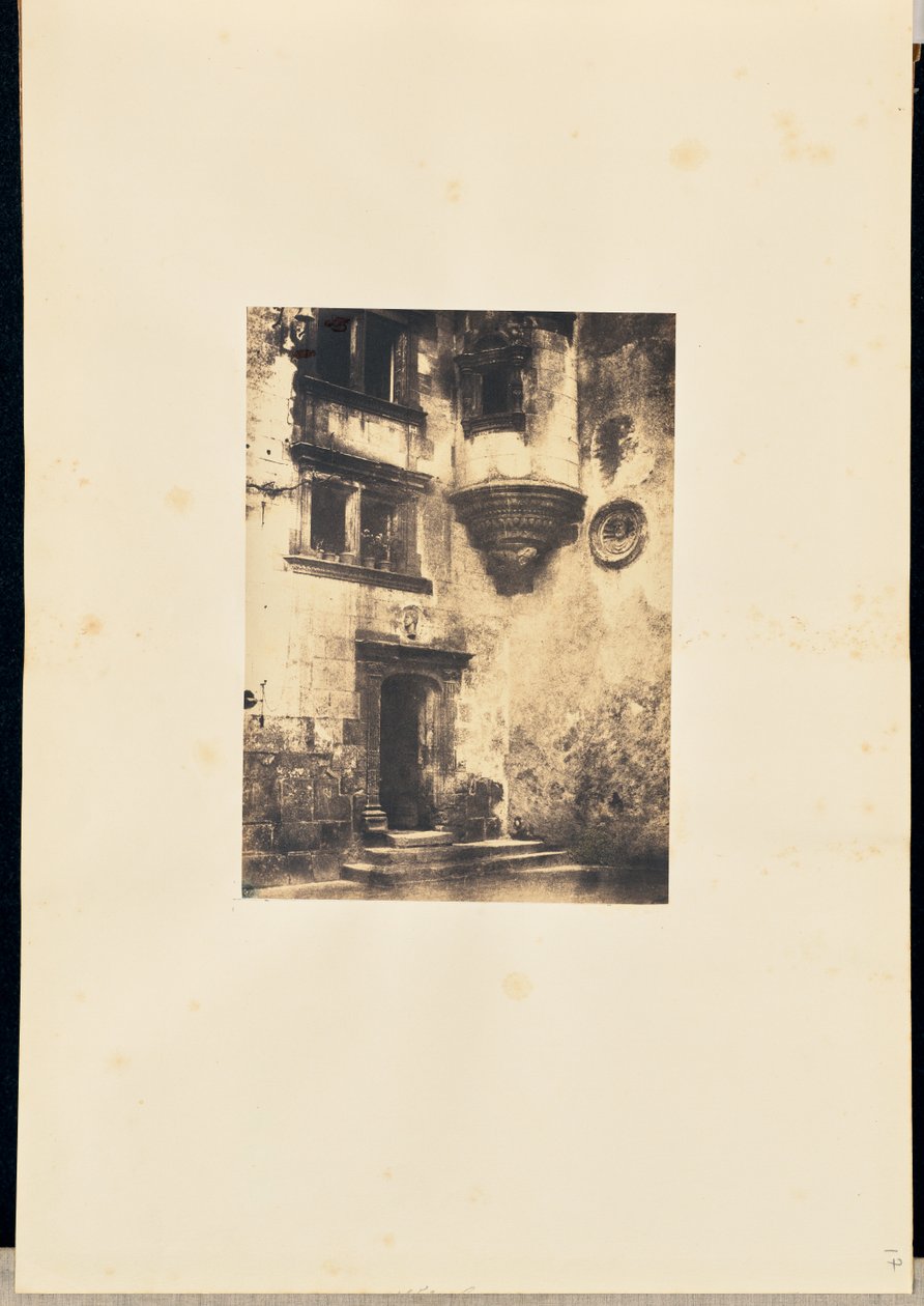 Stairs and Entrance of a Renaissance Building by Louis Alphonse Davanne
