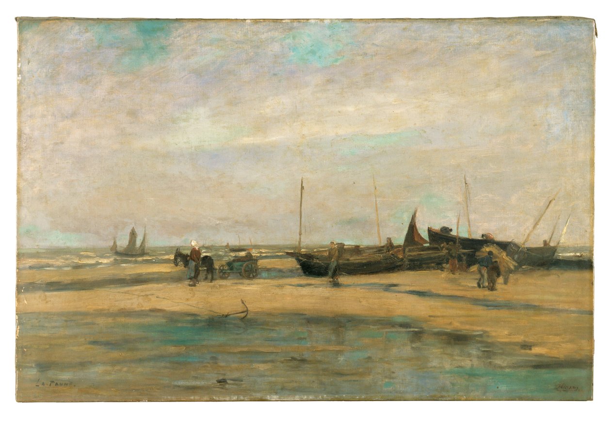 Seascape at De Panne by Louis Artan