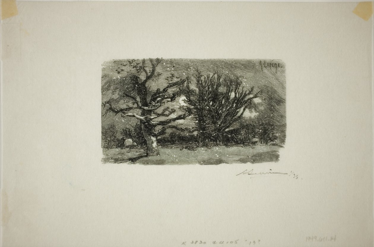 At the Dormitory of Lantara by Louis Auguste Lepère