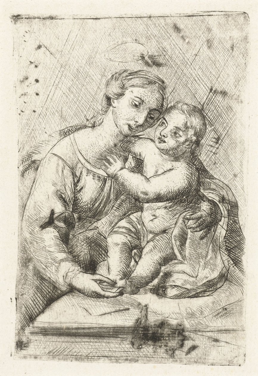 Madonna with Child by Louis Bernard Coclers