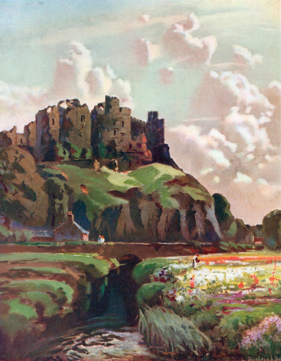 Harlech Castle, Merionethshire by Louis Burleigh-Bruhl