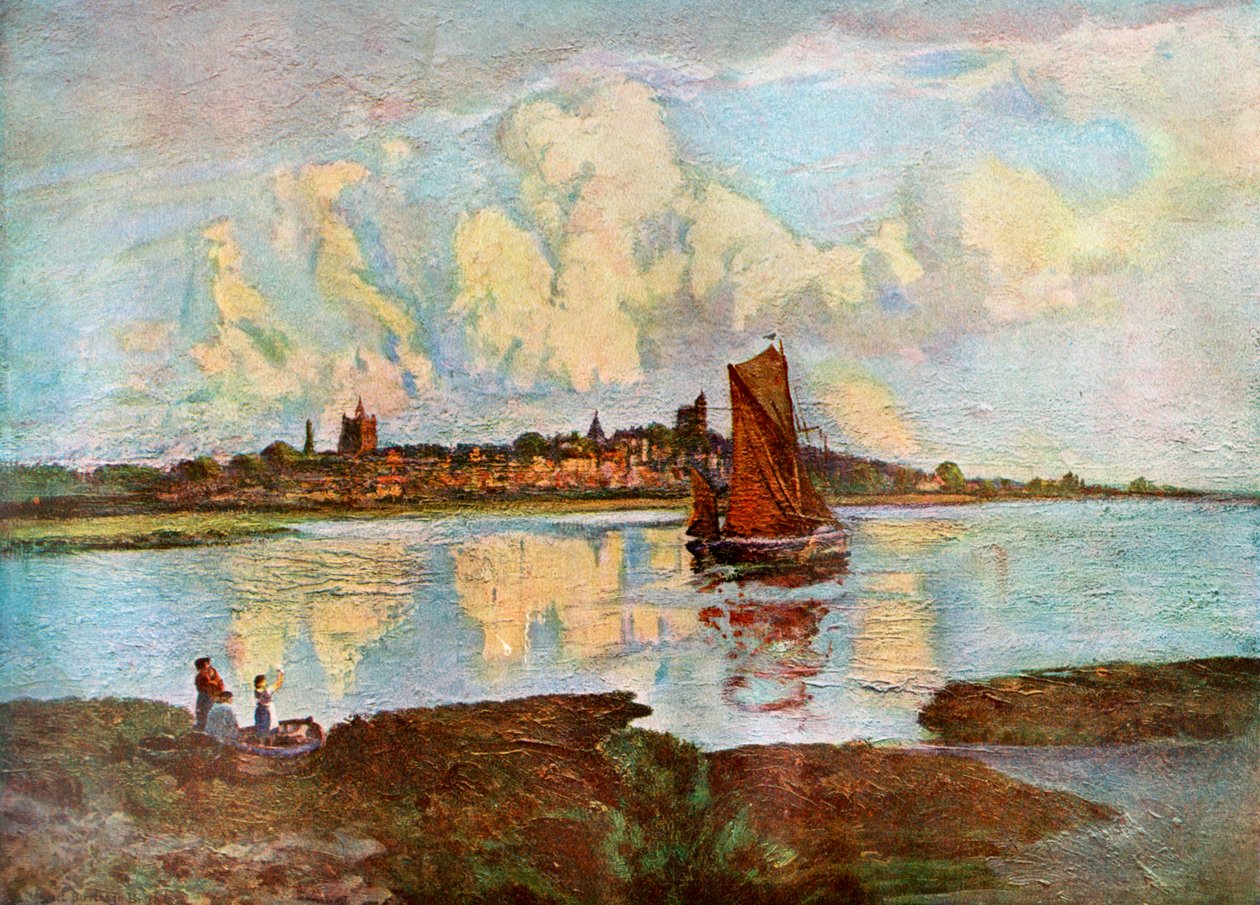 Maldon, from Heybridge, Essex by Louis Burleigh Bruhl
