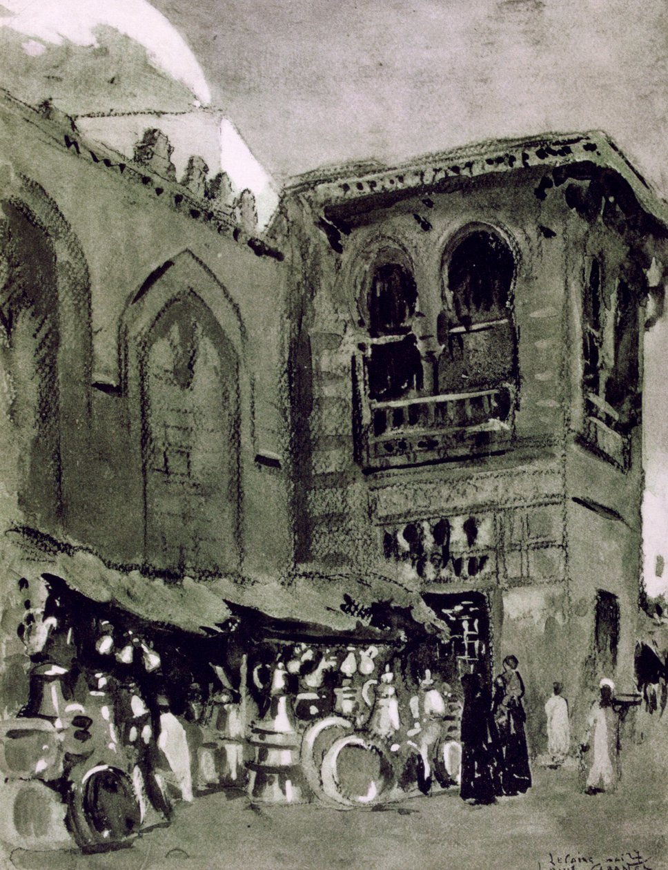 Copper Merchant, Cairo, Egypt by Louis Cabanes