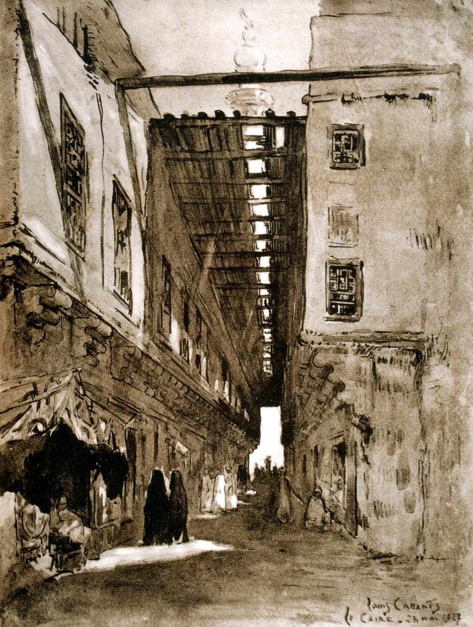 Souks, Cairo, 1928 by Louis Cabanes