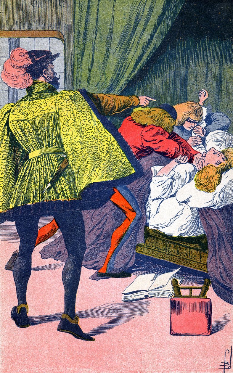 Cesare Borgia gets his brother killed by Louis Charles Bombled