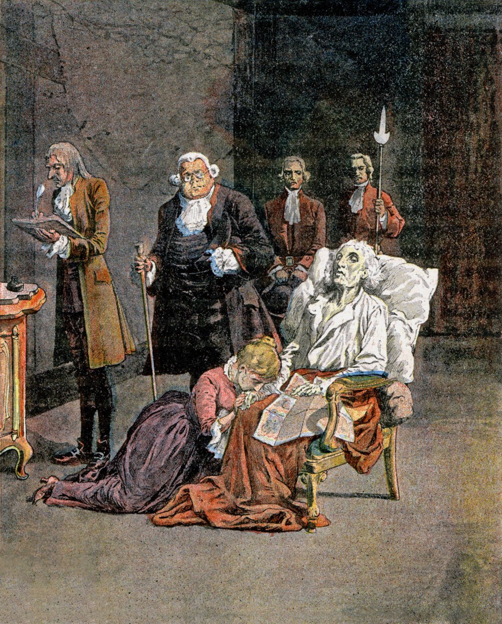 Death of Dupleix by Louis Charles Bombled