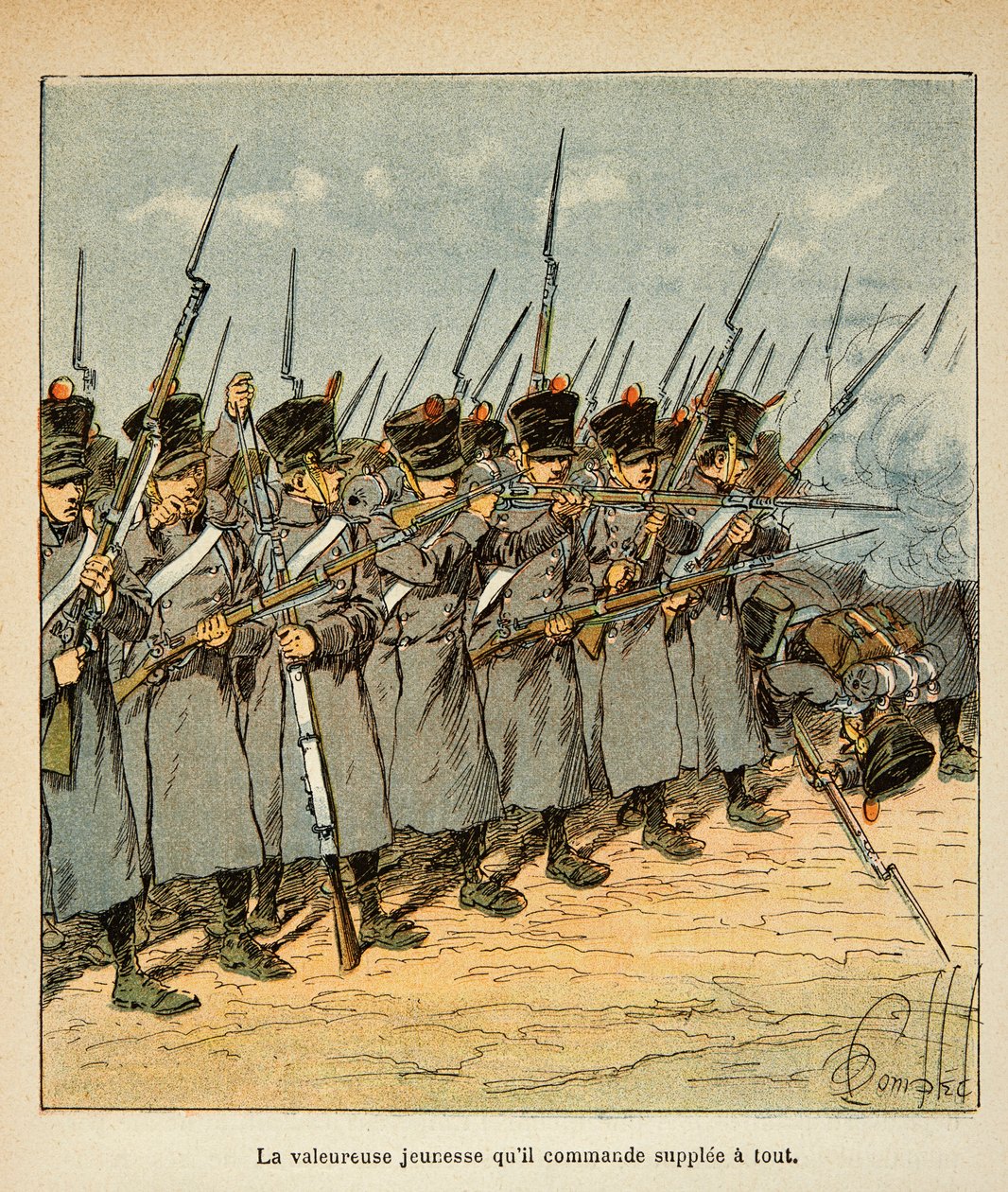 The French during the Battle of Lutzen in 1813 from the book 