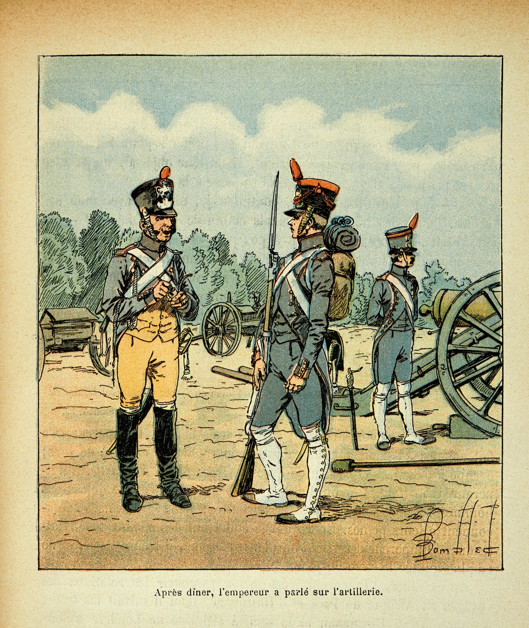 Artillery of the Imperial Guard by Louis Charles Bombled