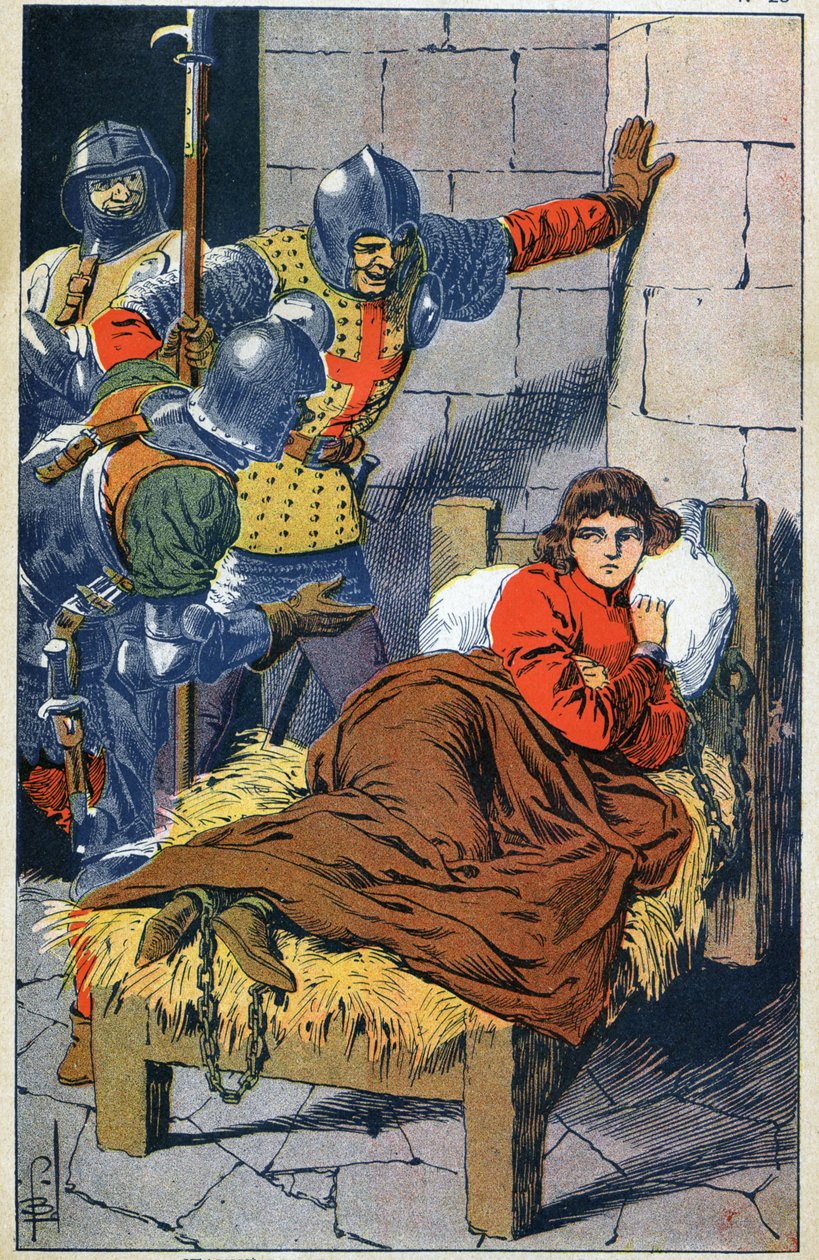 Joan of Arc in prison by Louis Charles Bombled