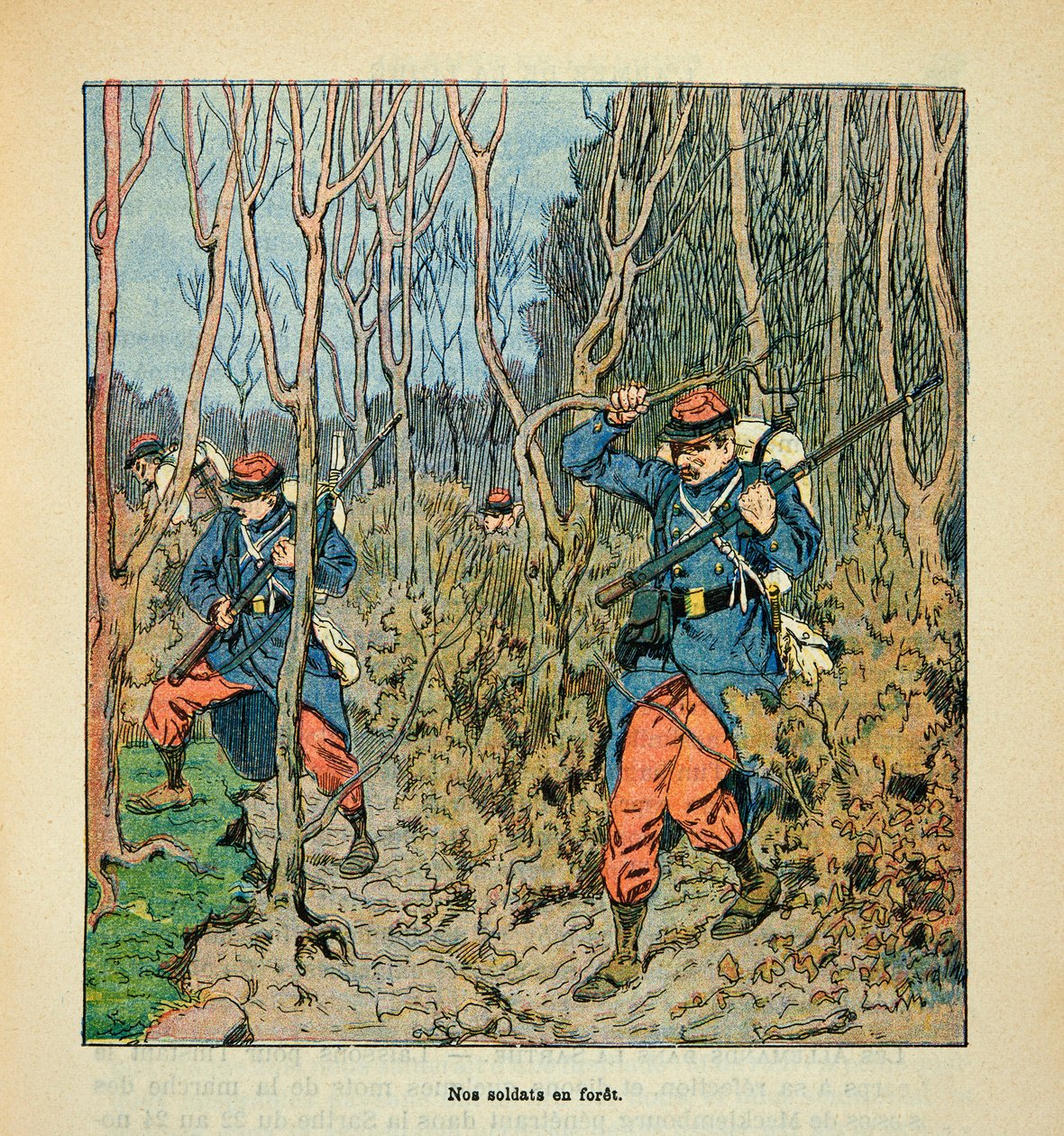 The Army of the Loire: French Soldiers in Reconnaissance in the Forest of Orleans by Louis Charles Bombled
