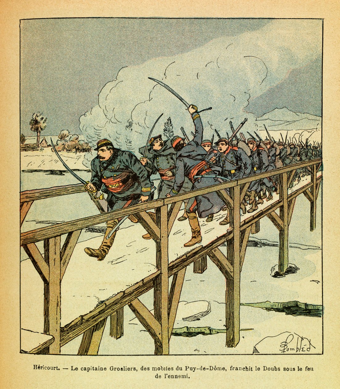 The Eastern Army of Eugene Sergeant, Illustrated by Louis Bombled: Captain Grosliers and Motives of the Puy de Dome by Louis Charles Bombled