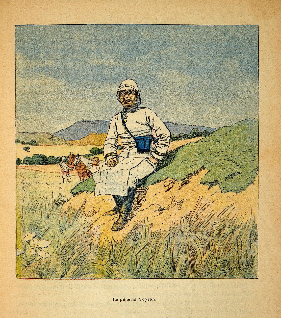 The War in Madagascar: Portrait of General Voyron by Louis Charles Bombled