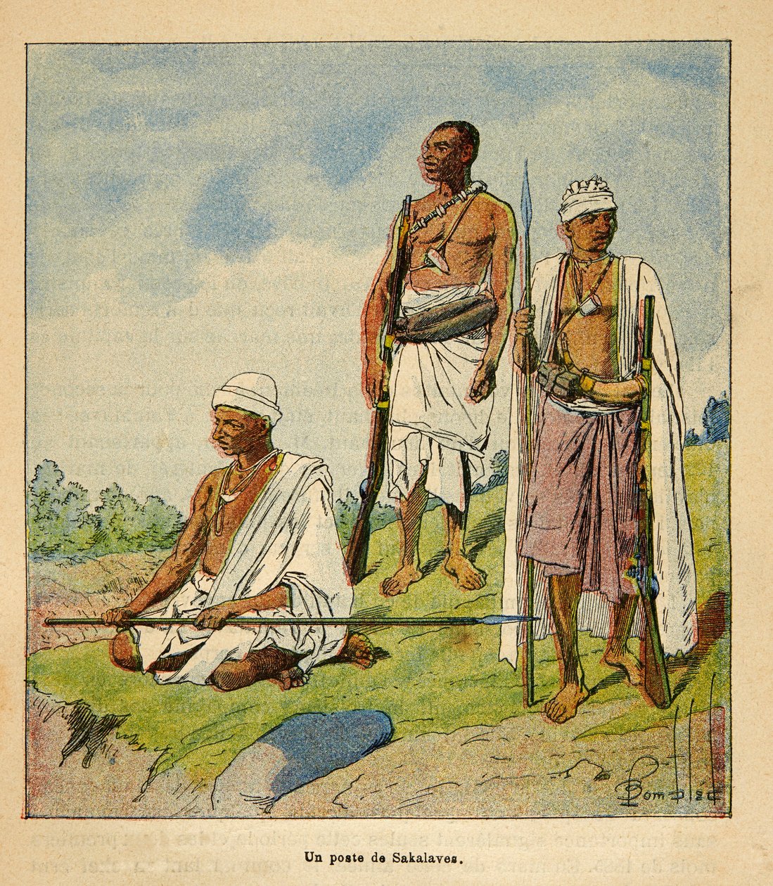 The War in Madagascar: Warrior Sakalavas by Louis Charles Bombled