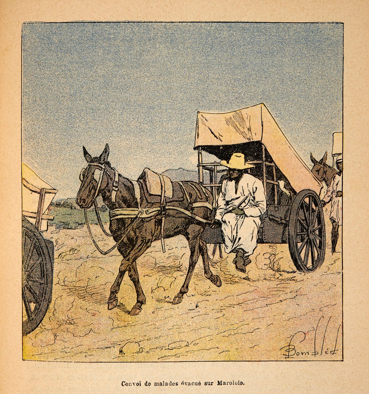 Convoy of Sick Escapes on Marololo by Louis Charles Bombled