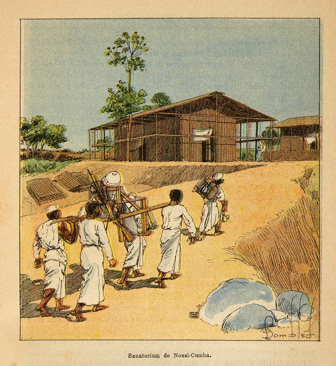 A Sanatorium in Nossi-Cumba in the 19th Century by Louis Charles Bombled