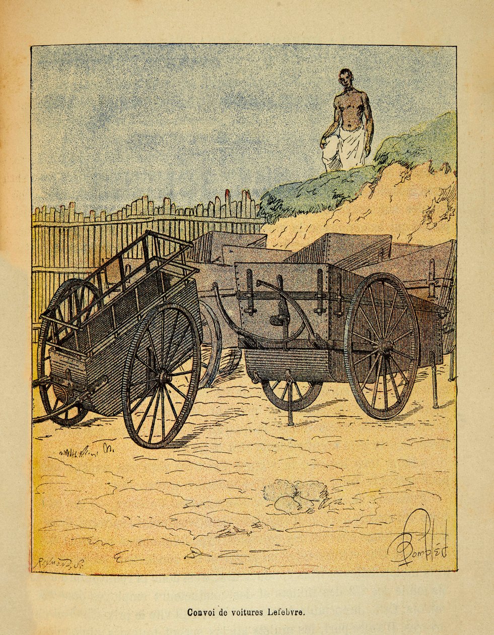 Convoy of Cars Lefebvre Uses for the Supply of Troops by Louis Charles Bombled