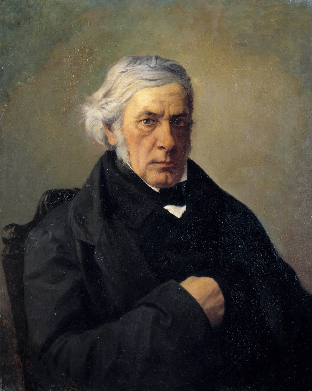 Portrait of the philosopher Victor Cousin (1792-1867). Painting by Louis Claude Mouchot (1830-1891) 19th century by Louis Claude Mouchot