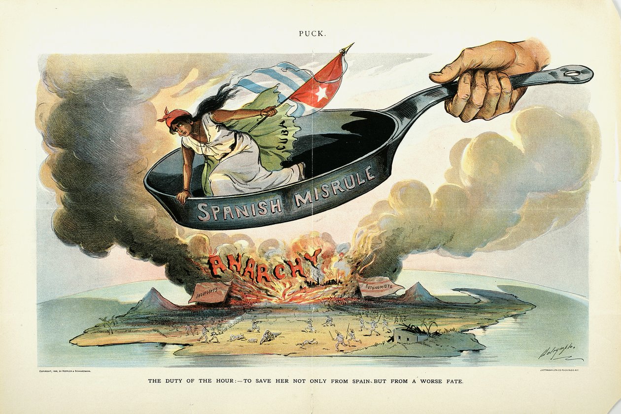 The Duty of the Hour: - To Save Her [Cuba] Not Only From Spain - But from a Worse Fate, 1898 by Louis Dalrymple