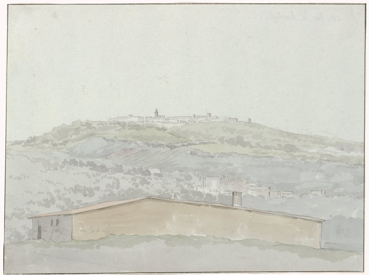 View of Montefusco (Voyage in Italy, Sicily, and Malta - 1778) by Louis Ducros