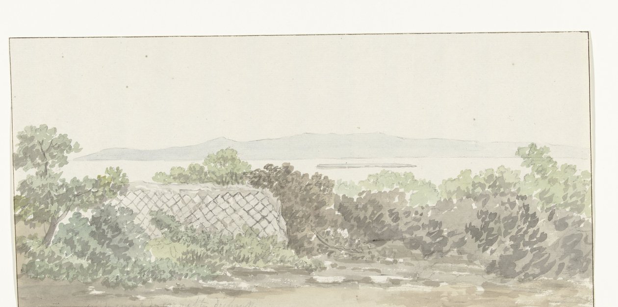 View of the Ruins of the Theater in Brindisi (series title: Voyage en Italie, en Sicile et à Malte - 1778) by Louis Ducros