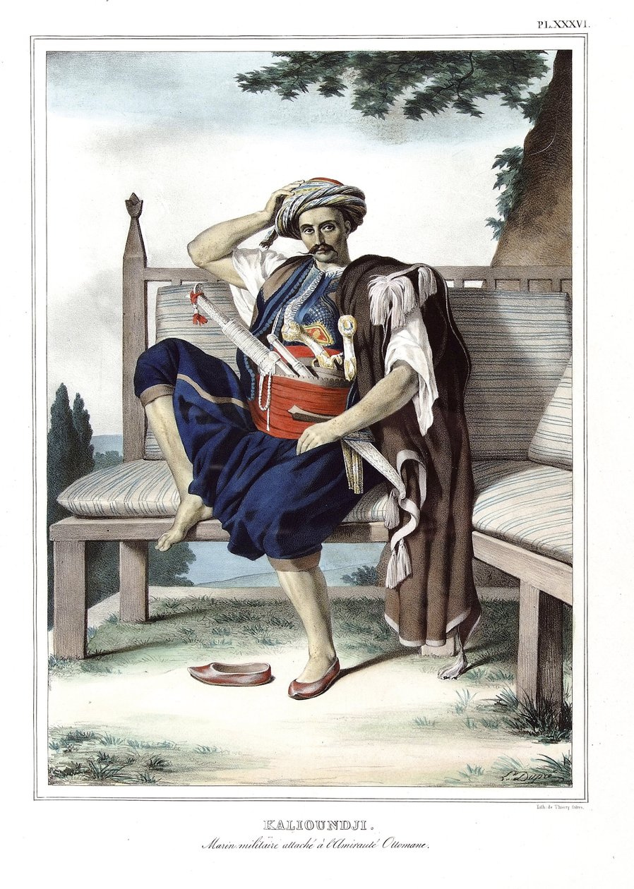 Kalioundji, military sailor attaches to the Ottoman Admiraut. in 