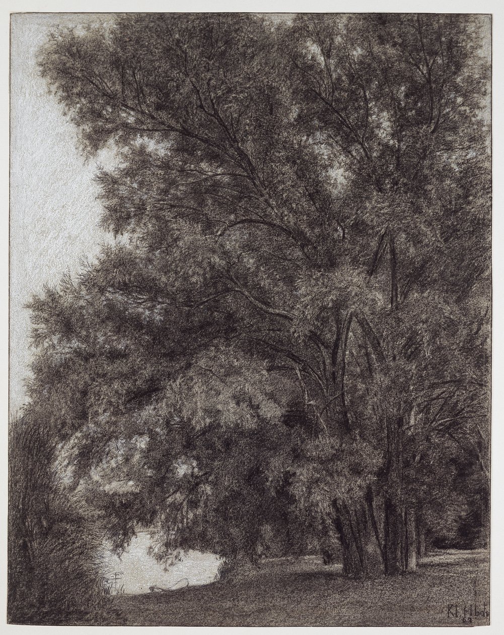 Group of Trees in Kleinheubach Castle Park by Louis Eysen