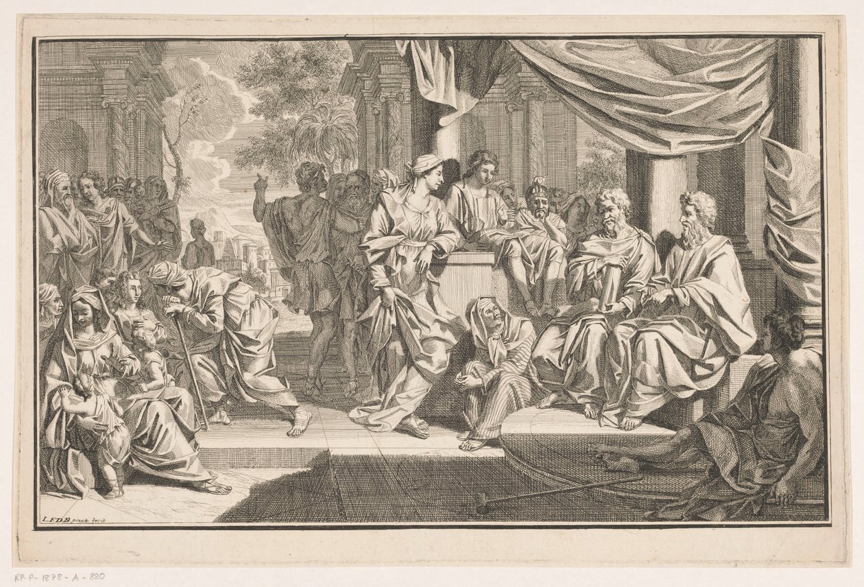 Paul and Barnabas Preaching at the Temple by Louis Fabritius Dubourg